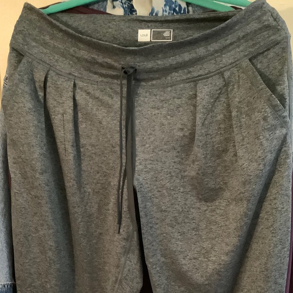 Heather Grey Lole Pleated Lounge Pants L - Picture 4 of 4